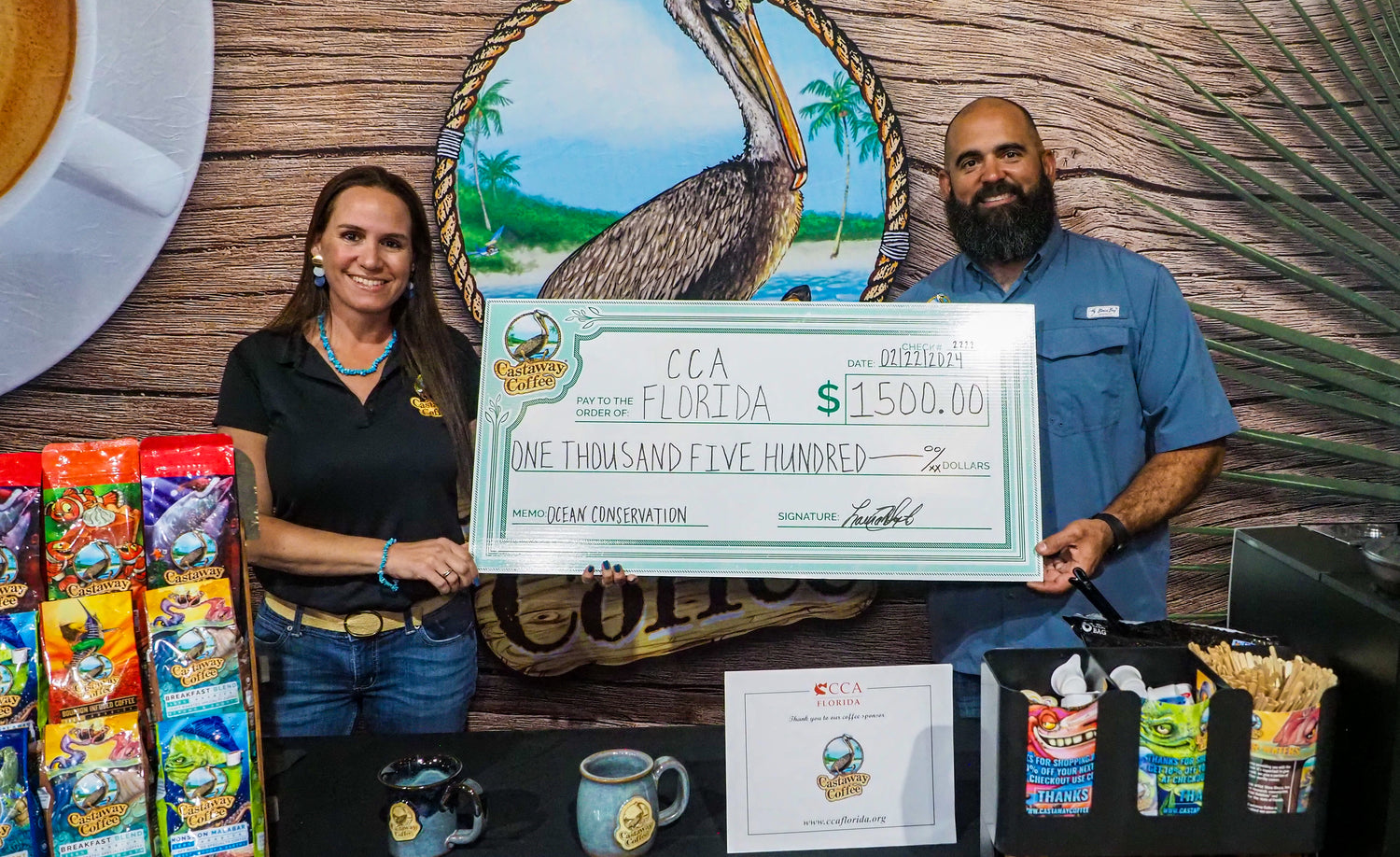 Castaway Coffee Donates to CCA Florida during Florida Keys Banquet
