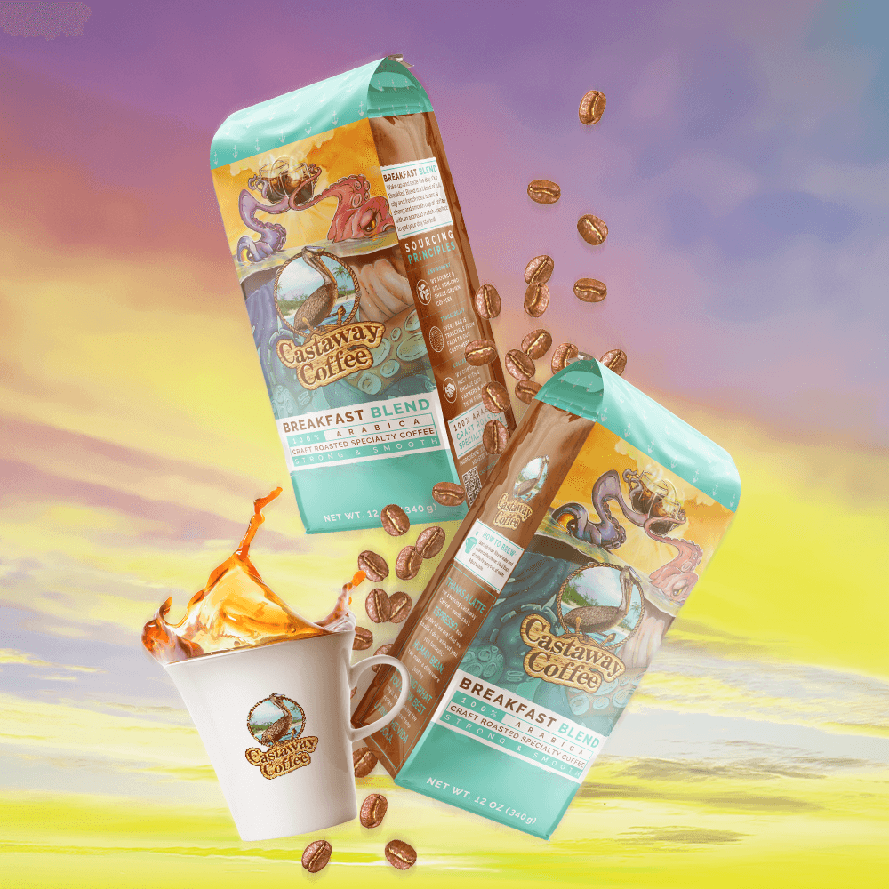 Castaway Coffee Gift Subscription - Delivers Monthly (2 bags) for 6 Months