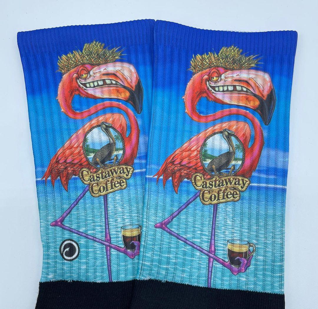 Castaway Coffee Fish Socks