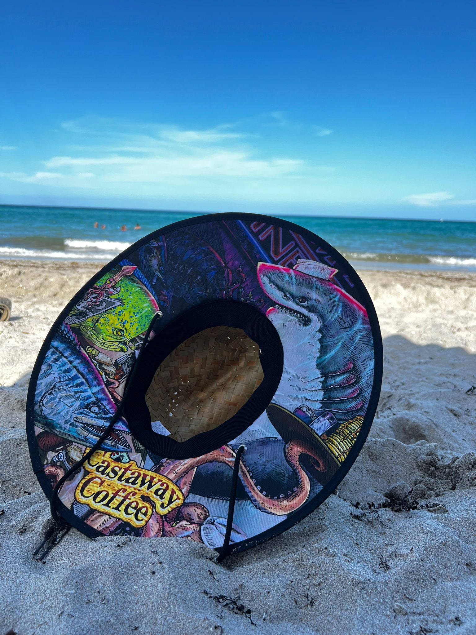 Lifeguard Custom Printed Straw Hat