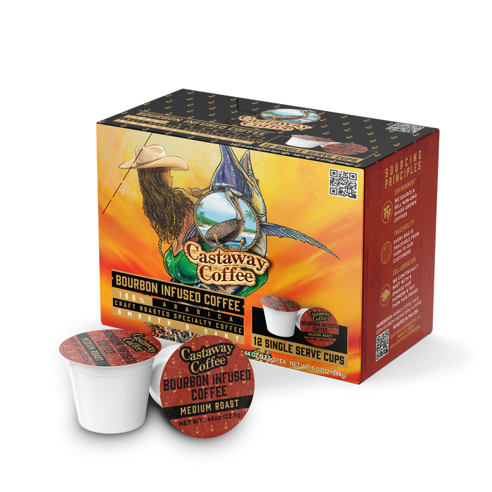Castaway Coffee Bourbon K-Cup Pod 12 Count