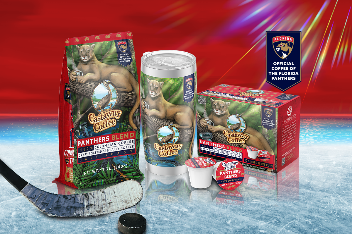 Castaway Coffee Partners with Florida Panthers to Fuel Hockey Fans