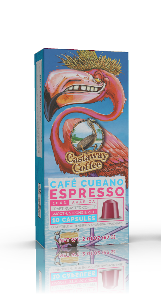 Castaway Coffee Café Cubano Nespresso Capsule 60 Count