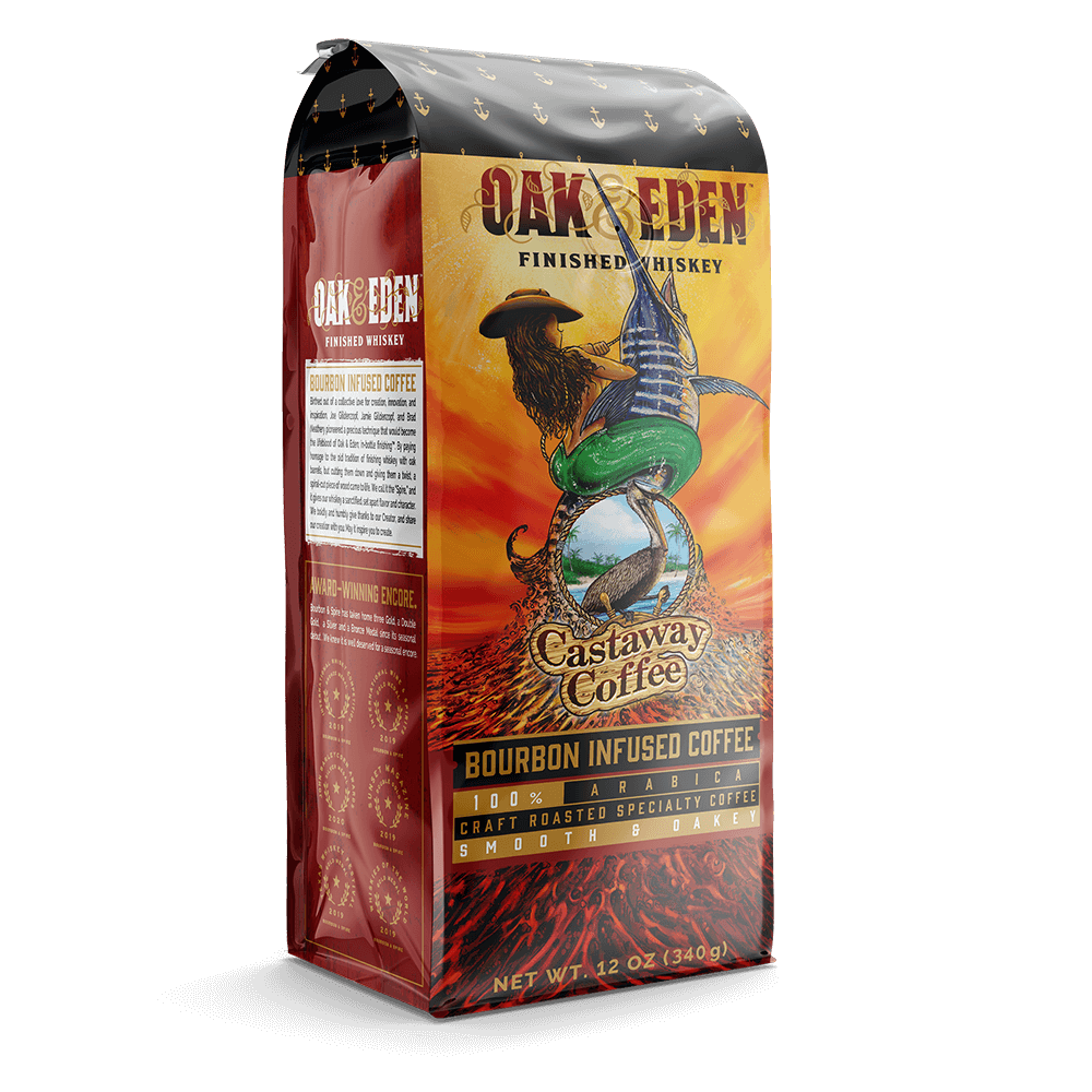 Bourbon Coffee Starter Pack ( 3 x 12oz Oak & Eden Bourbon Infused Coffee)