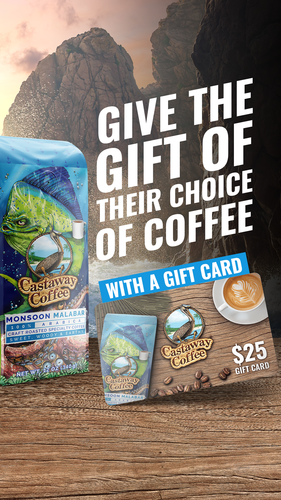 Castaway Coffee Gift Card