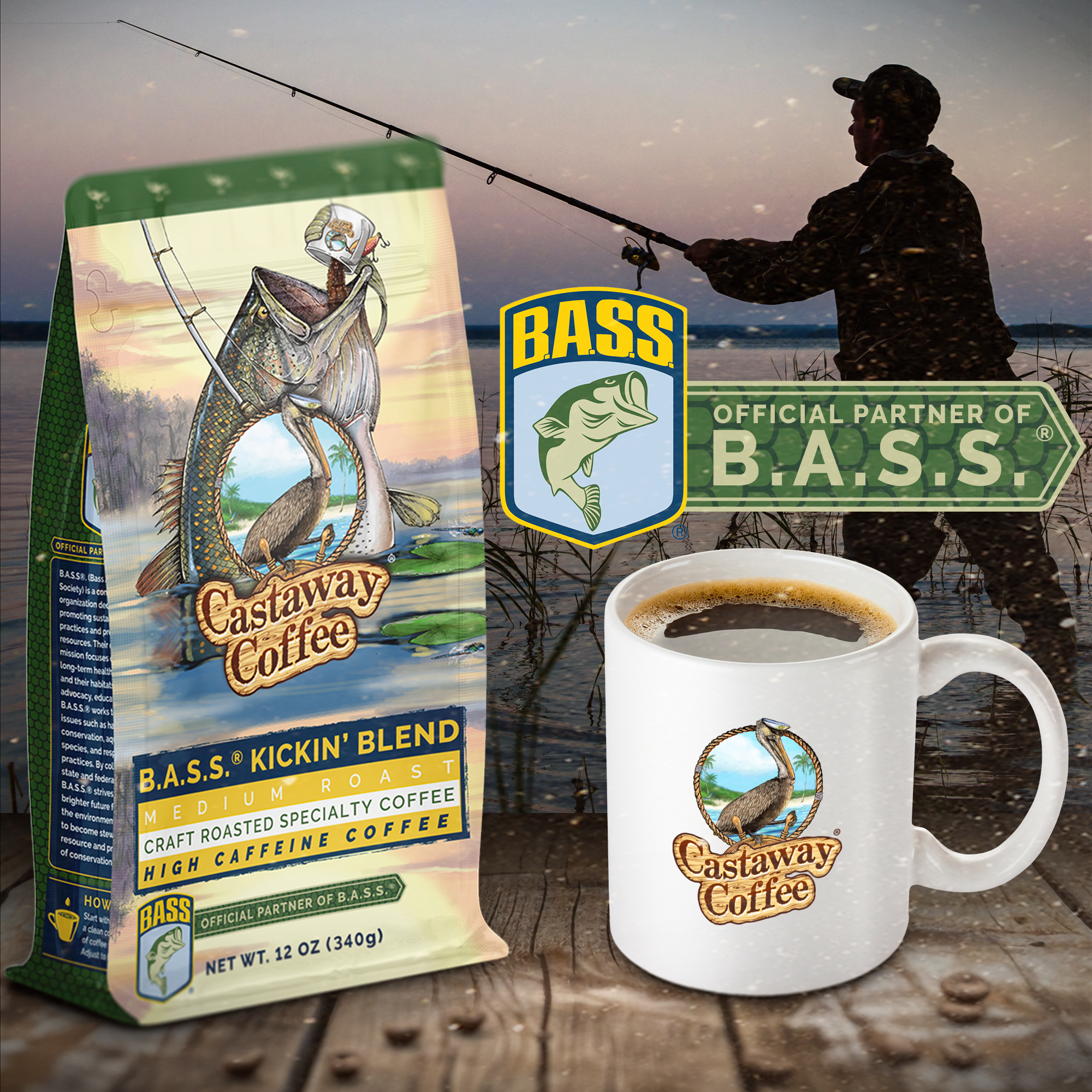 Castaway Coffee B.A.S.S. Kickin' Blend