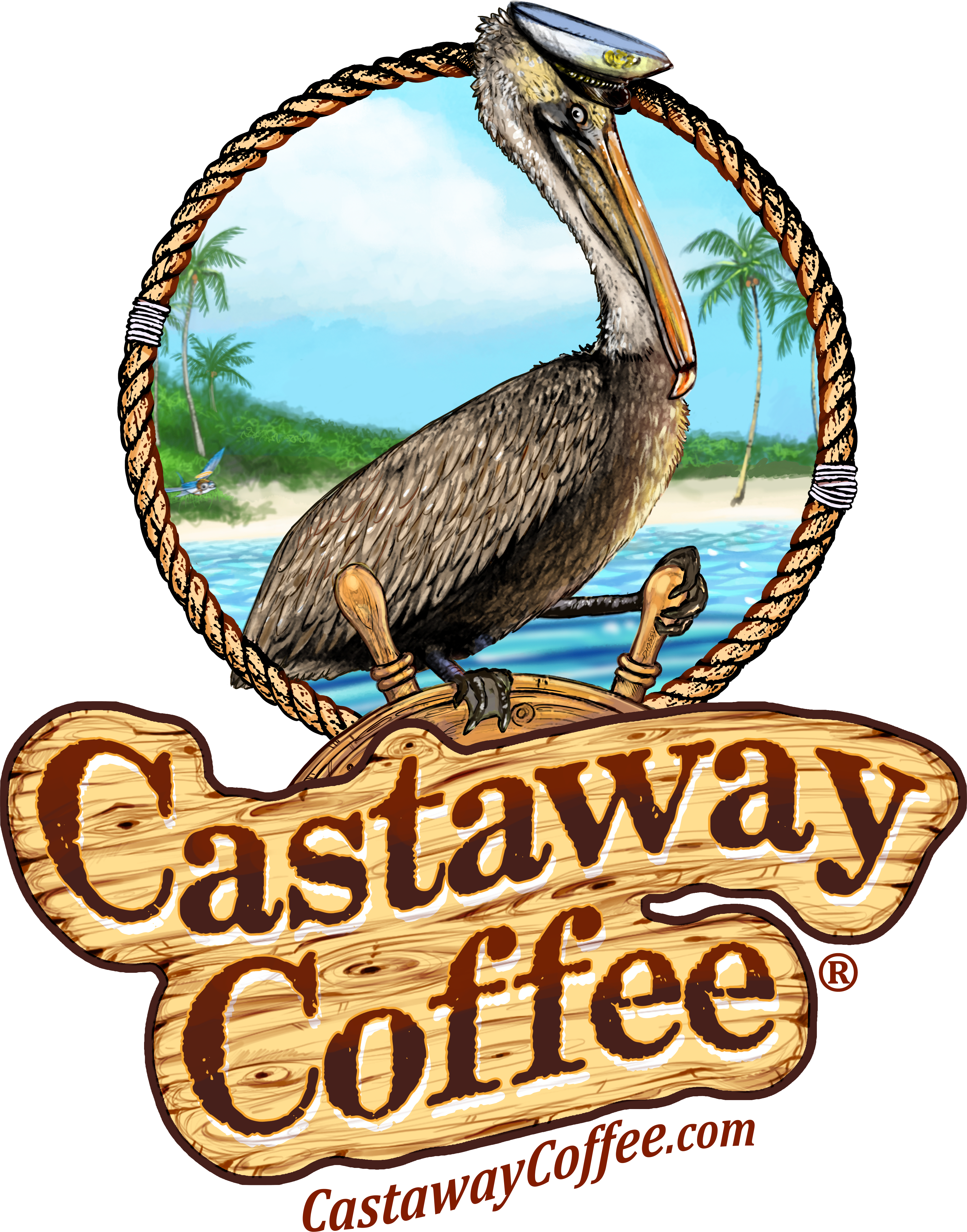Castaway Logo Die Cut Sticker