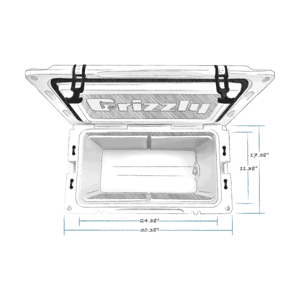 CASTAWAY GRIZZLY 60 QUART COOLER